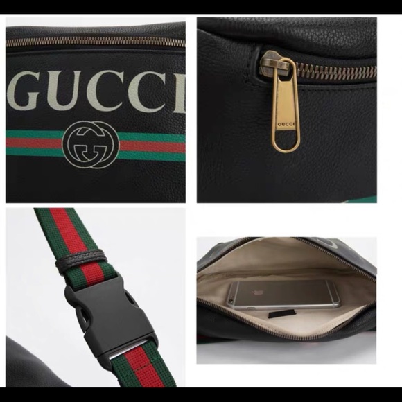 Authentic Gucci logo leather belt bag. - Picture 5 of 8